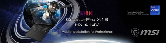NEW MSI CreatorPro X18 HX A14V RTX5000-16G 4K Laptop i9-14900HX 128GB /4TB Win11